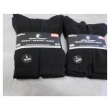 12 Pair Wear Proof Black Socks size...