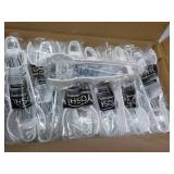 Case of 48 White Plastic 7" Tongs...
