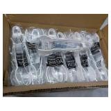 Case of 48 White Plastic 7" Tongs...