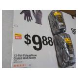 2 packs 12 Gloves each Firm Grip Po...