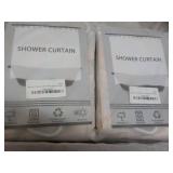 2 Shower Curtains with Rings...