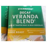 4 Starbucks Decaf 12 oz Bags Verand...