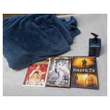 3 DVDs, Throw and Dispenser...