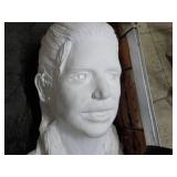 2 Plaster Décor Heads 17 x 8" in a...