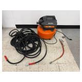 Ridgid 6 Gallon 150 PSI Pancake Air Compressor with Hose and Inflation Gun