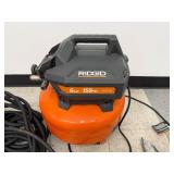 Ridgid 6 Gallon 150 PSI Pancake Air Compressor with Hose and Inflation Gun