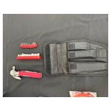 Portable Tool Box with Protocol Multitool, Bits, Emergency Hammer, Ryobi Charger, and Accessories