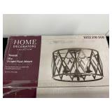 Home Decorators Collection Tessali 15 in 3-Light Flush Mount Ceiling Fixture