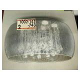 Home Decorators 5-Light Flush Mount Chrome Rain Glass Fixture