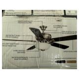 Hampton Bay Rothley II 52 in Indoor Ceiling Fan Brushed Nickel