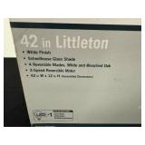 42 in Littleton Ceiling Fan with White Finish and Reversible Blades