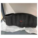 Plastic 3 Shelf Rack w Misc Household Contents Inc Nike Training Belt, Hats, Tin, Animal Figurines & Bank & More