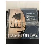 Hampton Bay Corbin Small Exterior Wall Lantern Black Finish