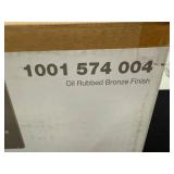 17 in 3-Light Flush Mount Ceiling Fixture with Frosted Glass Shades