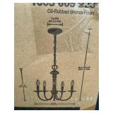 5-Light Chandelier Oil-Rubbed Bronze Finish 19 in. Diameter