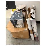 Group of Home Decorators and Hampton Bay Light Fixtures with Damaged Packaging
