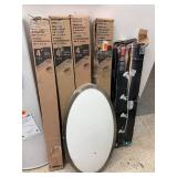 Lot of Commercial Electric and Striplite Light Fixtures with LED Track Light