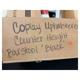 Copley Upholstered Counter Height Barstool Black - new in pkg