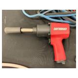 Automotive Tool and Accessory Lot with Impact Wrench, Jump Cables, Lug Wrench, and Funnels