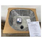 Glacier Bay All-in-One 24" Laundry Sink Cabinet with Stainless Steel Basin