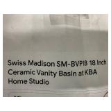 Swiss Madison SM-BVP18 18 Inch Ceramic Vanity Basin