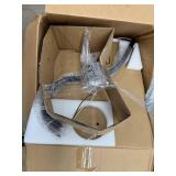 Lot of Assorted Home Decor and Black Pendant Light Fixture