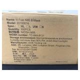 Case of V Fold N95 B Masks NIOSH Certified XL Size - total qty unverified