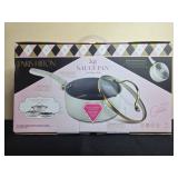 Paris Hilton 2qt Sauce Pan with Glass Lid, Ceramic Nonstick in Orig Box