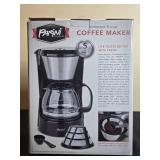 Parini Cookware Compact 5-Cup Coffee Maker, Unopened