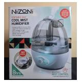 Nizoni Portable 360 Cool Mist Humidifier with 2-Liter Reservoir in Orig Box