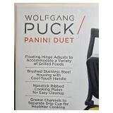 Wolfgang Puck Panini Duet Grill with Nonstick Ribbed Cooking Plates in Orig Box