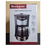 Brookstone Drip Coffee Machine 10 Cup Capacity in Orig Box