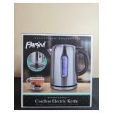 Parini Stainless Steel Cordless Electric Kettle 1.7 Liter in Orig Box