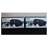 Lot of 2 Nizoni Rechargeable Audio Sleep Masks with Padded Eye Cups in Orig Pkg