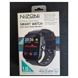 Nizoni Fitness Tracking Smart Watch with Heart Rate Monitor, Unopened
