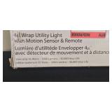 4ft LED Wrap Utility Light with Motion Sensor and Remote in Orig Pkg