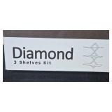 Walldular Modular Shelf System Diamond 3 Shelves Kit