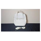 BellaRusso Quilted 14.4 Inch Tote Backpack with Detachable Shoulder Strap