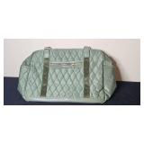 Bella Russo Quilted 18 Inch Weekender Duffle and Cosmetic Bag Set
