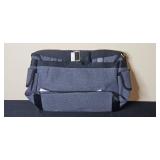 London Fog Canvas Messenger Bag Denim with Tag