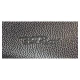 Black Textured Shoulder Bag and Matching Wristlet Set