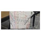 Pair of Safavieh AMH9500B Black Dining Chairs with Woven Seats