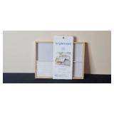 Brightroom Bamboo Jewelry Organizer Tray and Clear Acrylic Countertop Tray Set