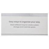 Brightroom Bamboo Jewelry Organizer Tray and Clear Acrylic Countertop Tray Set