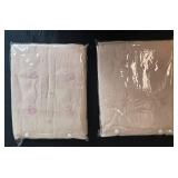 Set of 2 Urban Habitat Window Curtains with Pink Embroidery in Orig Pkg