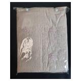 Set of 2 Urban Habitat Window Curtains with Pink Embroidery in Orig Pkg