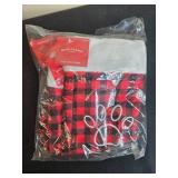 Pair of Wondershop Red Plaid Pet Stockings in Packaging