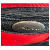 Belle Russo Red and Black Duffel Bag with Side Compartment