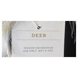 Set of Wondershop White Decorative Deer Figurines