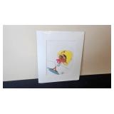 Warner Bros Limited Edition Speedy Gonzales Animation Cel with Mat